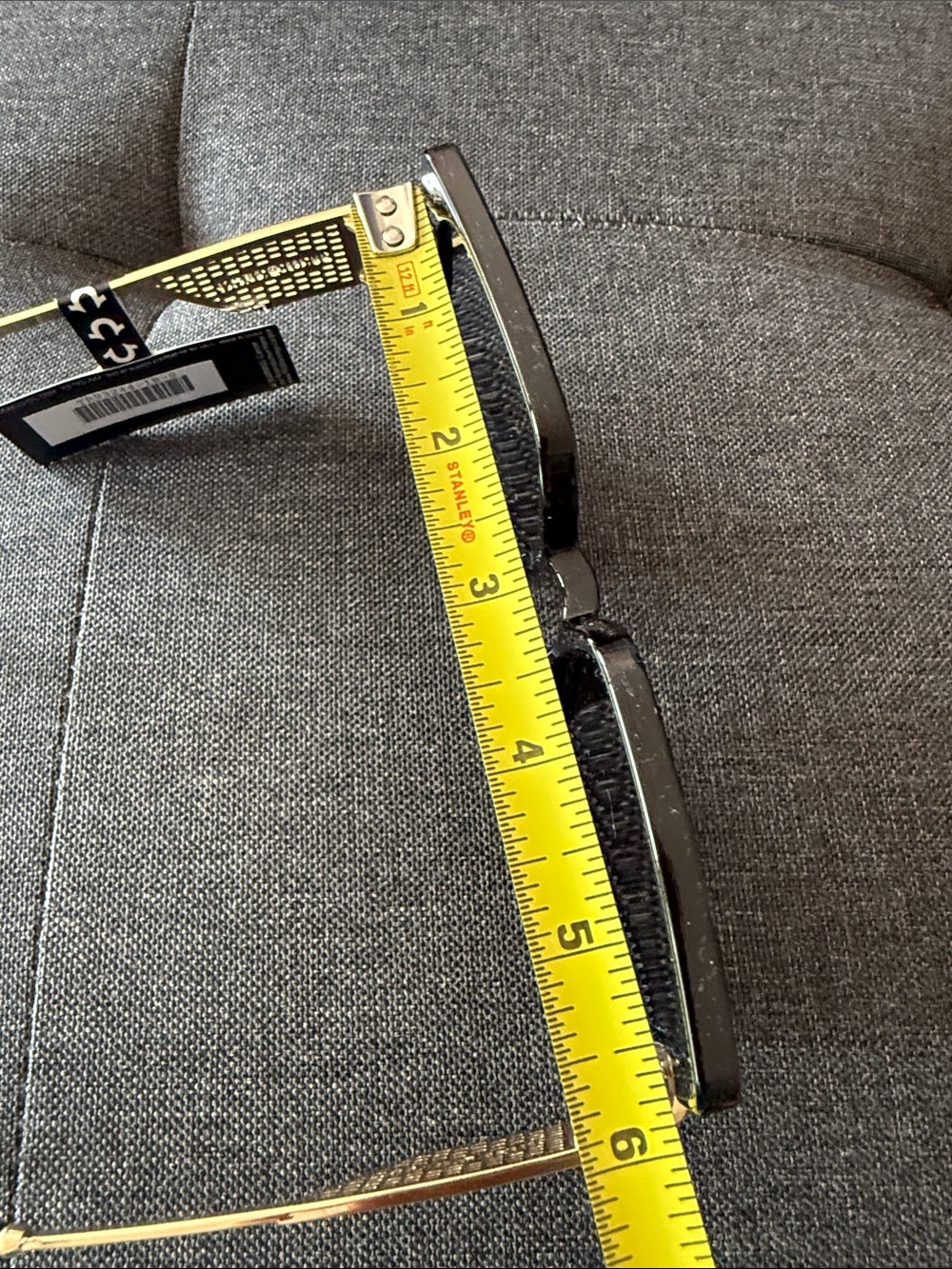 True Religion Oversized Black Square Sunglasses - Picture 6 of 7